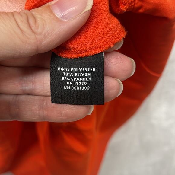 Victoria Beckham for Target Orange Black Scallop Neck Colorblock Tunic Dress‎ 3X - Picture 4 of 7